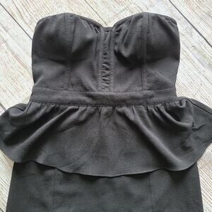 Pins and Needles Black Strapless Dress Size 4
